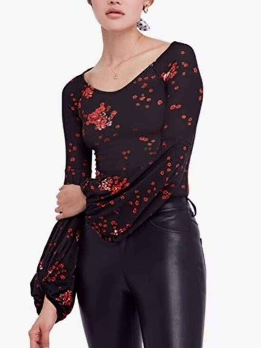 Free People To The Tropics Floral Top